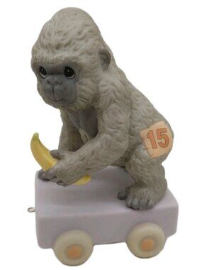 Precious Moments Gorilla “15” It’s Your Birthday Go Bananas Train Piece READ